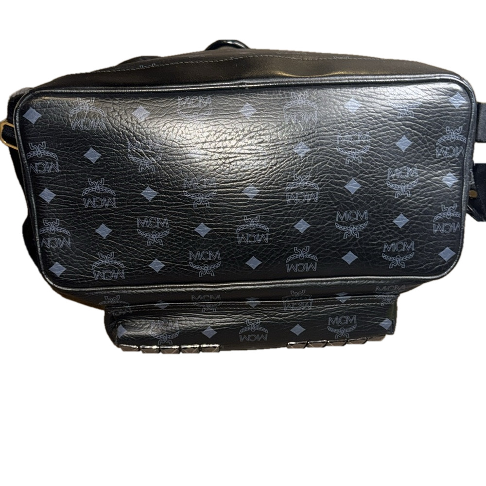 MCM Black Studded Backpack - Picture 7 of 9